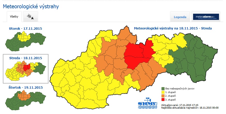 Forrás: SHMÚ