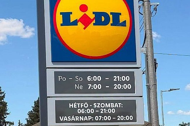 Az egyetlen magyar feliratú Lidl Gútán nyílt meg
