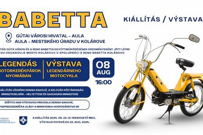 Babetta-legendák Gútán: kiállítás és felvonulás a kultikus motorkerékpárok tiszteletére